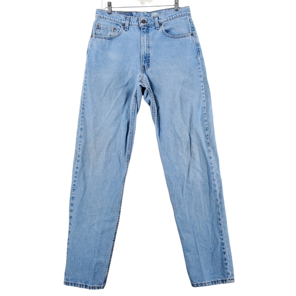 Vtg Levis 550 Jeans Men 34x36 Blue Hi Rise Relaxed Fit Tapered Leg USA (32x36.5)